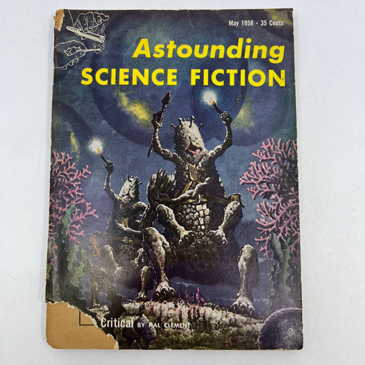 Astounding Science Fiction Hal Clement Frank Herbert Gordon Dickson May 1958 TC1