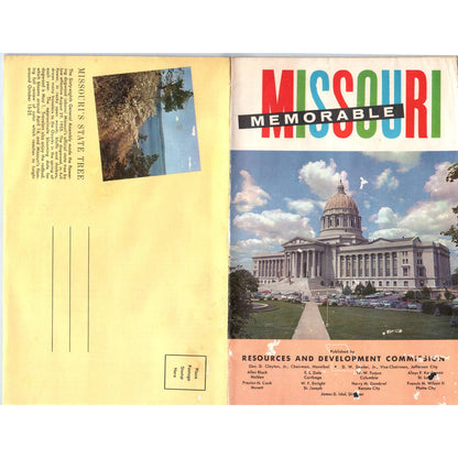 1959 Missouri Memorable State Information Travel Brochure Booklet SE3