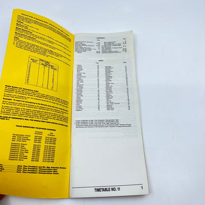 1990 Chicago Northwestern System RR Timetable No. 11 Booklet L4-6