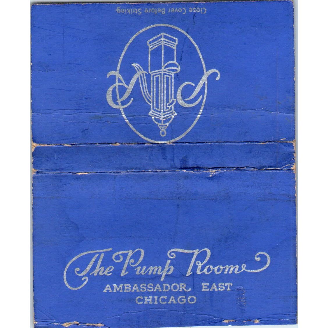 The Pump Room Ambassador East Chicago Wide Advertising Matchbook Cover SA9-M7