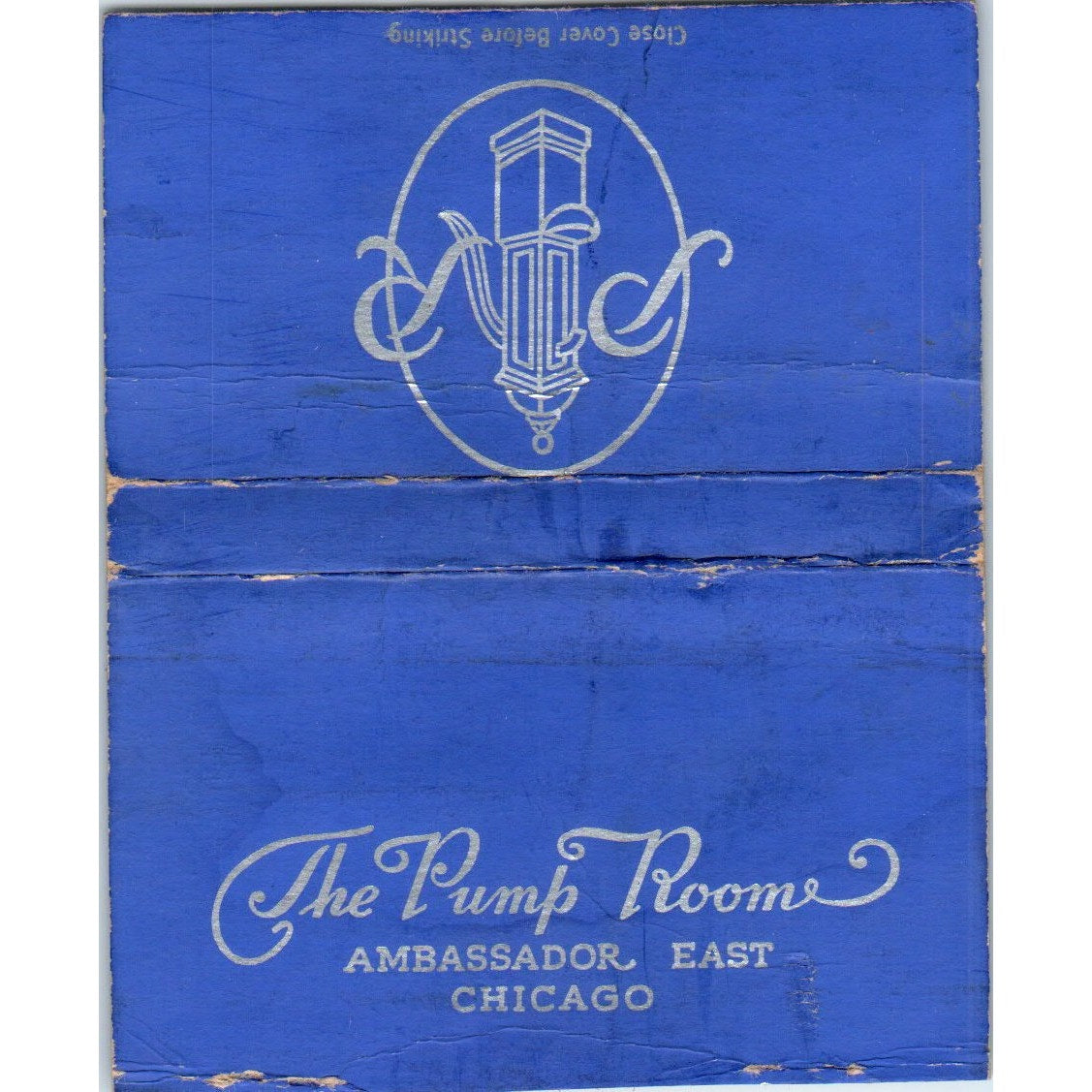 The Pump Room Ambassador East Chicago Wide Advertising Matchbook Cover SA6-M7