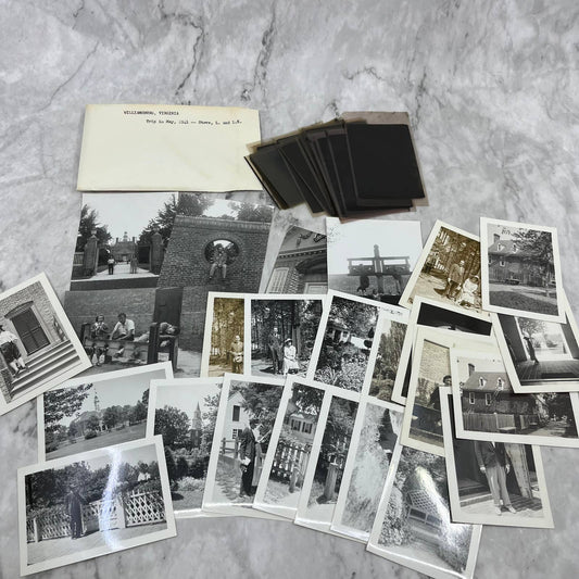 1941 Collection of Photos & Negatives From Williamsburg Virginia TK1-PL