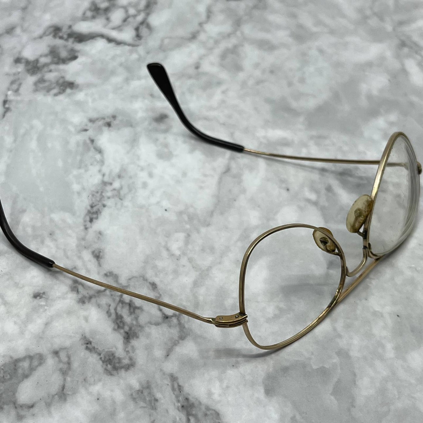 Vintage Gold Filled Aviator Frame Eyeglasses Frames 5” France SE9