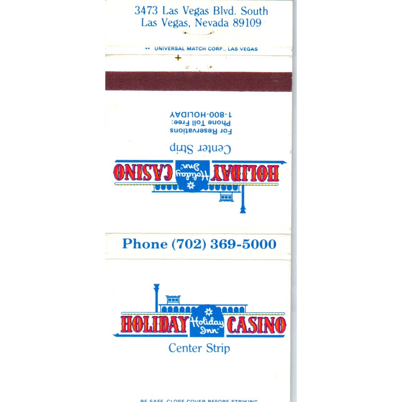 Holiday Casino Las Vegas NV Advertising Matchbook Cover SA1-M6