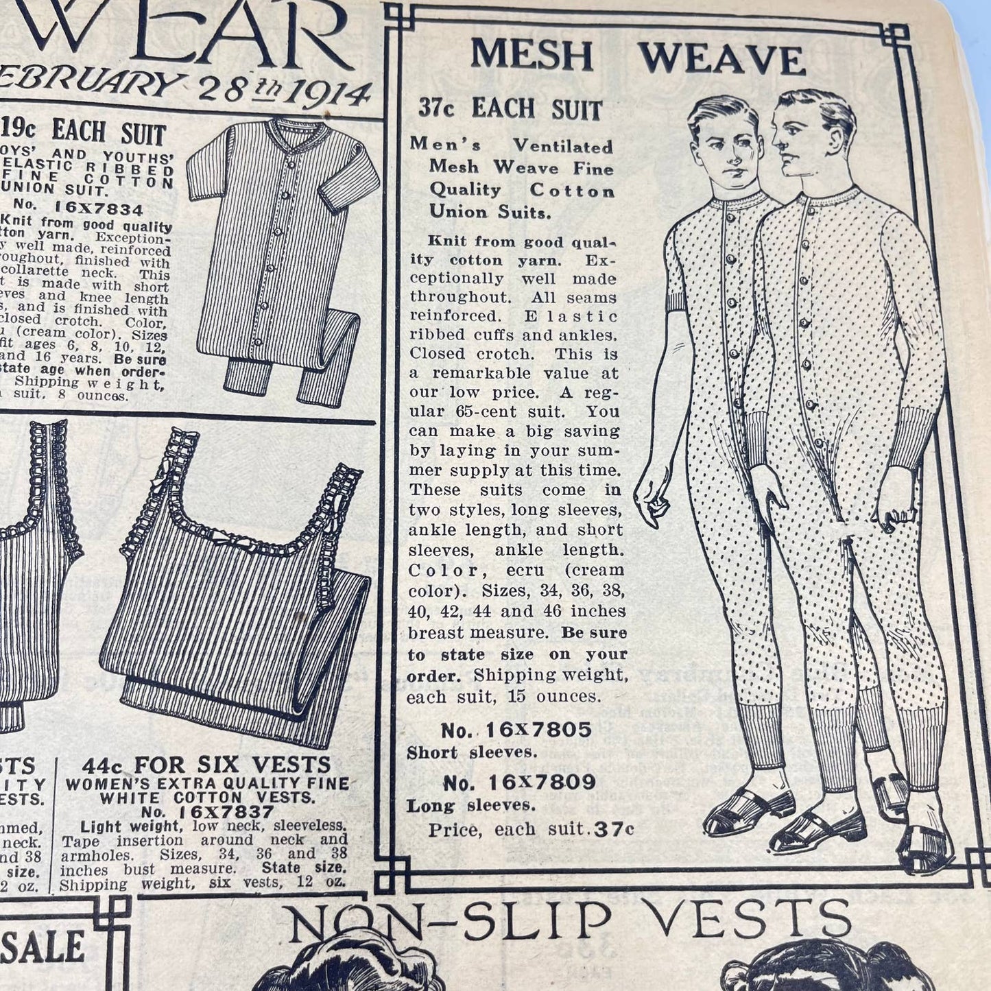 RARE Sears 1914 Bargain Supplement Catalog Sears Roebuck  Coverless TF7