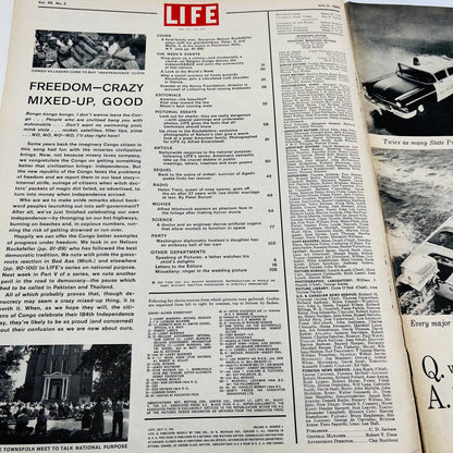 Life Magazine July 11, 1960 - The Nelson Rockefellers - Alfred Hitchcock TA8