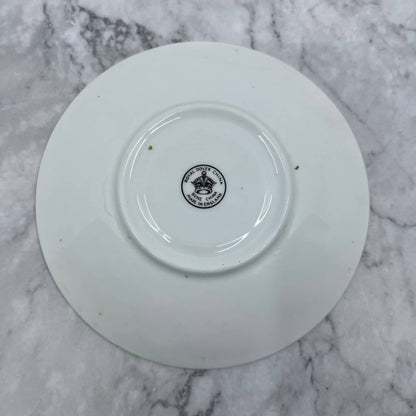 Vintage Fine China Saucer ONLY Royal Dover Turquoise Sage Green Floral TA7-13