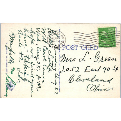 Vintage Postcard Greyhound Bus Terminal Cincinnati OH TD8-O2