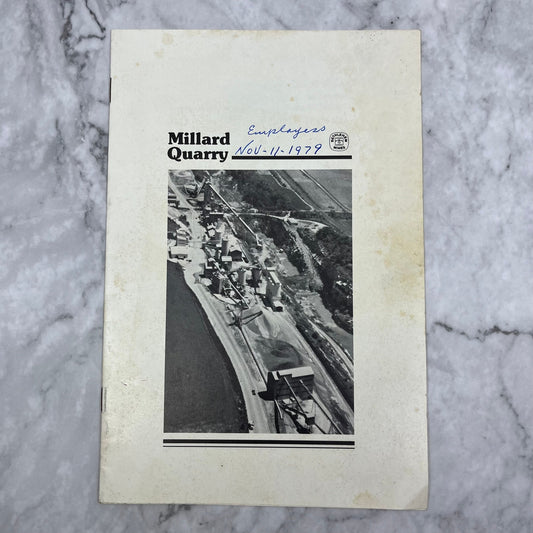 1979 H.E. Millard Quarry Employee Open House Promo Booklet L4-2