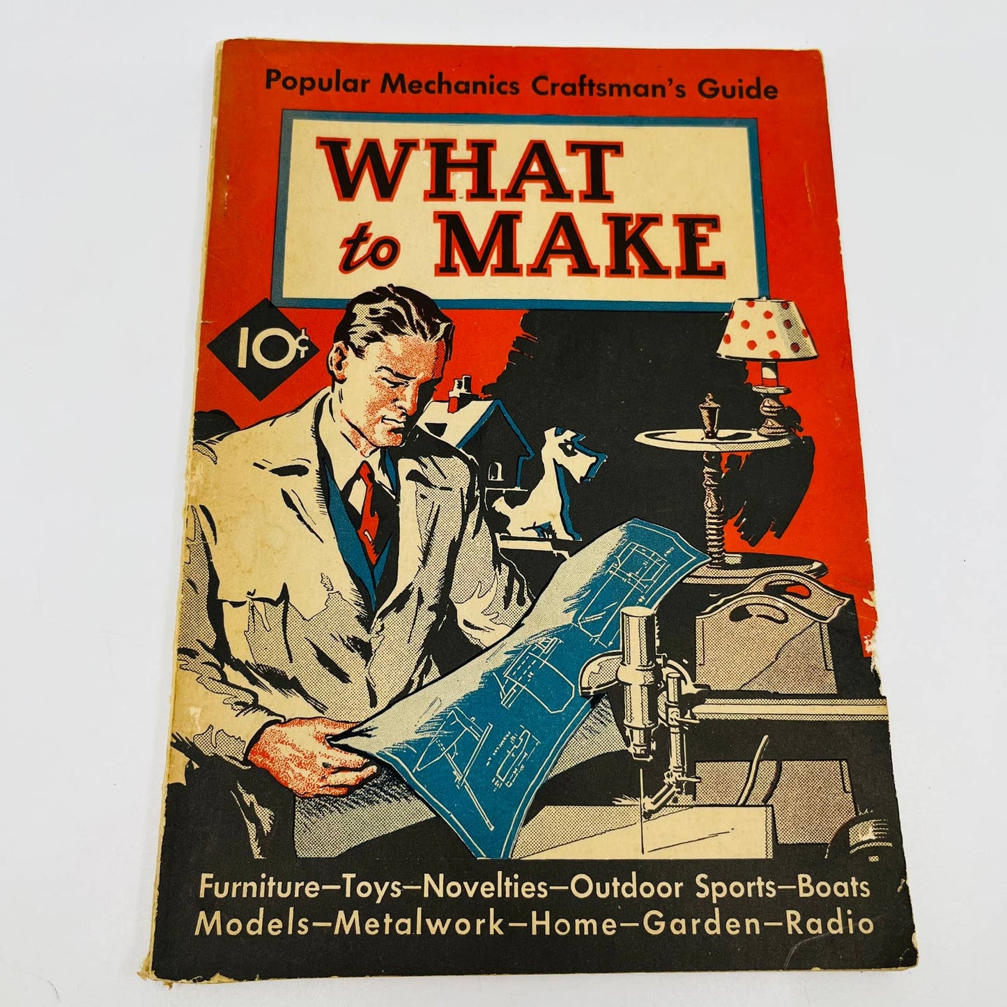 1935 Popular Mechanics Craftsman's Guide What to Make Furniture Toys Radio BA1