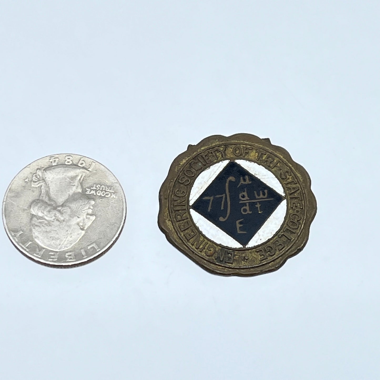 Vintage Engineering Society of Tri-State College Token Medallion Angola IN SE9