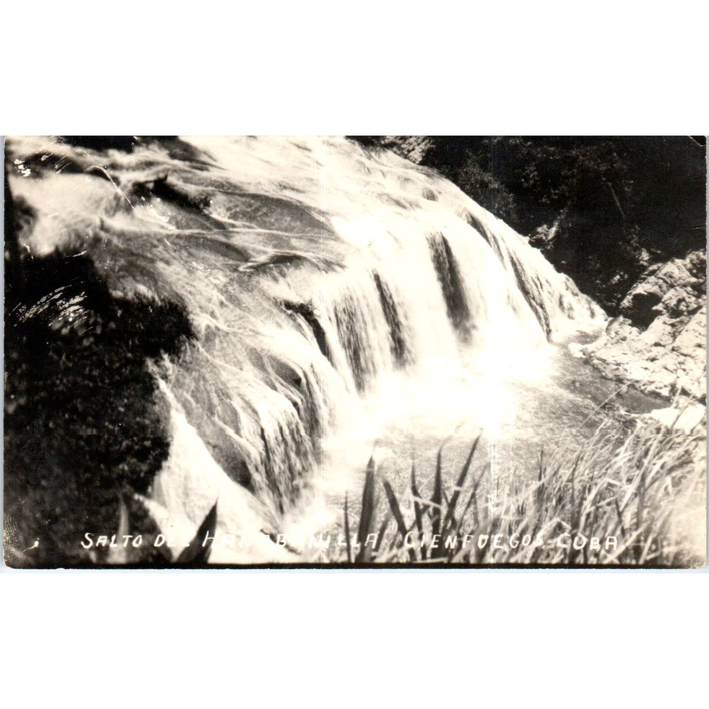 Salto Del Hanabanilla Cienfuegos RPPC Cuba Original Postcard TK1-P12