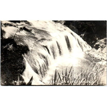 Salto Del Hanabanilla Cienfuegos RPPC Cuba Original Postcard TK1-P12