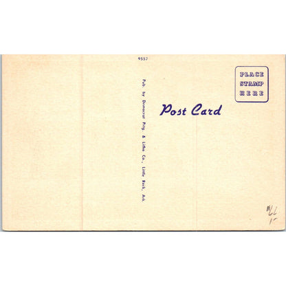 Aerial View Jones Mill Aluminum Plant Malvern Arkansas Original Postcard TK1-P19