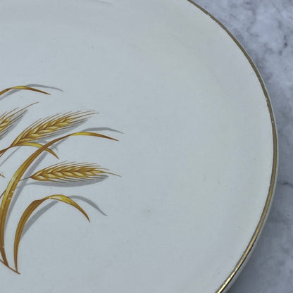 Vtg Cunningham & Pickett China Dinner Plate 9" Golden Wheat 22k Gold Trim TI8