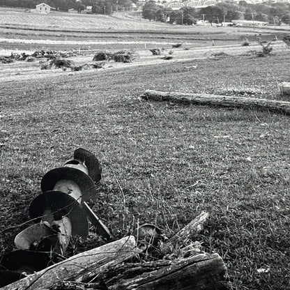 Vtg Original B&W Photo Farmhouse Scene Pasture RA Kennedy 11x14 FL4