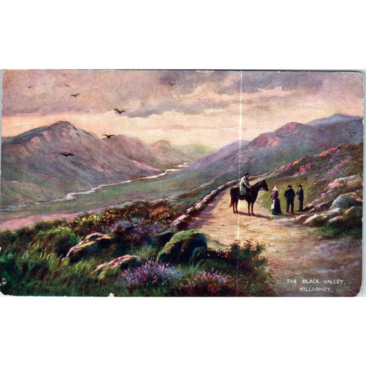 Killarney The Black Valley 1908 Raphael Tuck Oilette Original Postcard P3-2