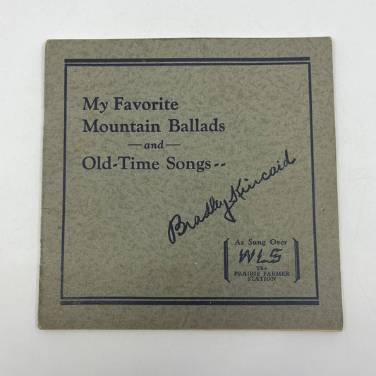 1928 My Favorite Mountain Ballads & Old-Time Song WLS Prairie Farmer Station TG6