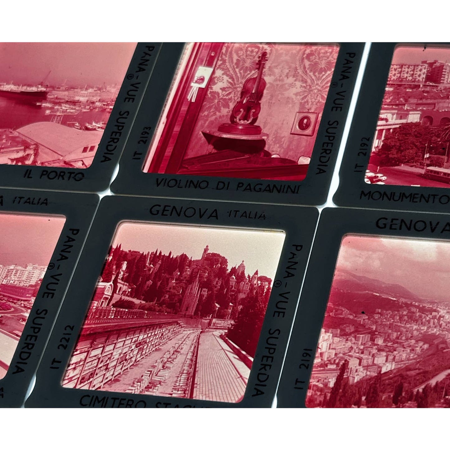 1960s Genova Italy Travel Slide Set of 6 2x2 Slides TK2-S4-2