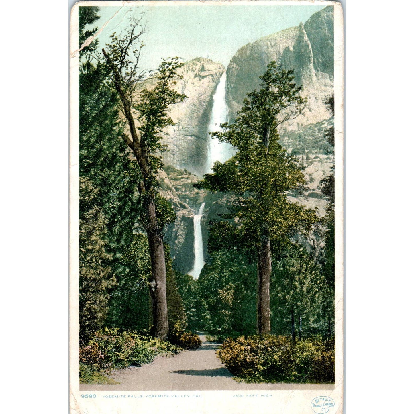 Yosemite Falls, Yosemite Valley CA c1910 - Original Postcard TJ9-P1