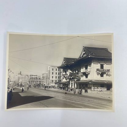 1945 WWII Photo Kabukiza Theatre After Tokyo Bombing Japan 4x6” SC5