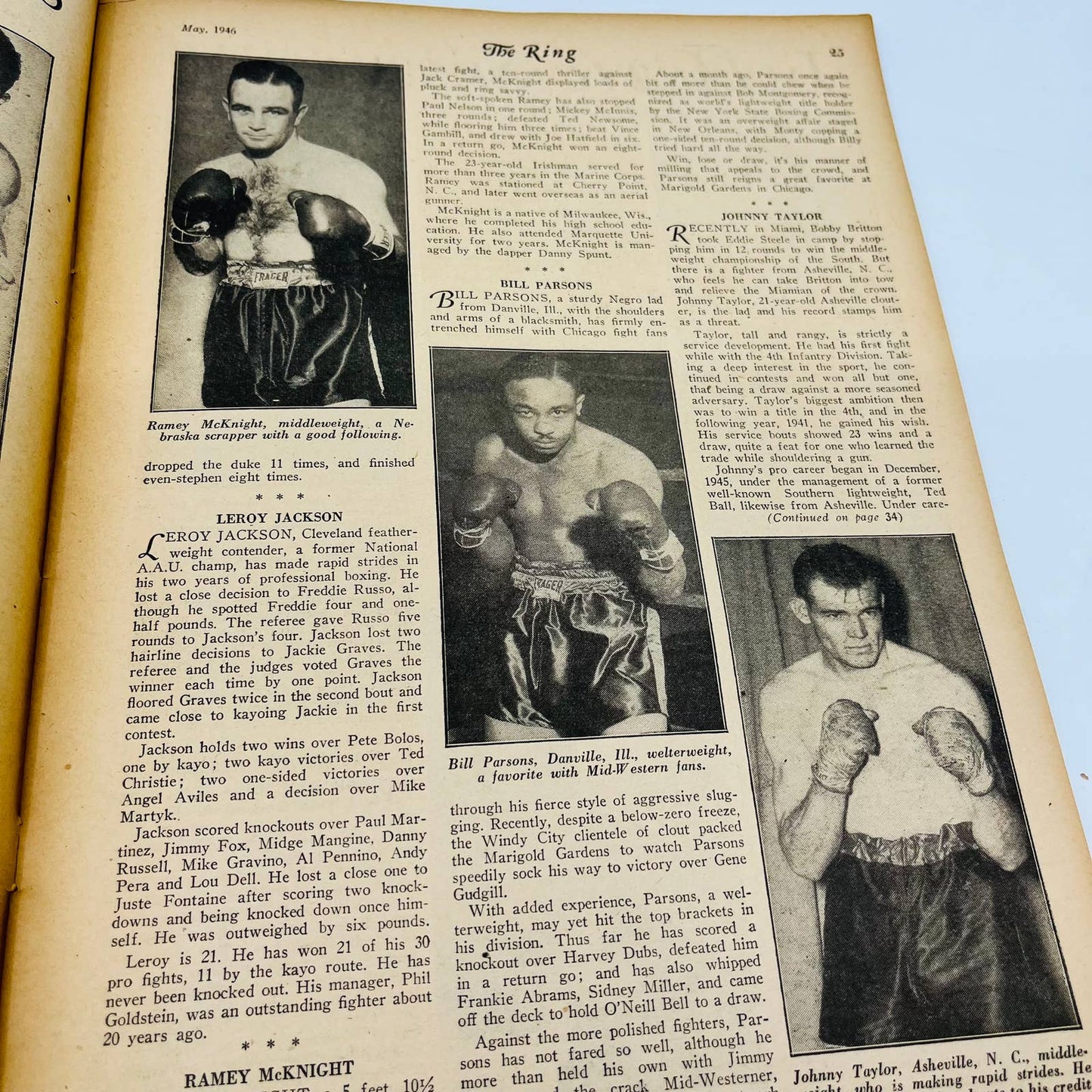 1946 May - The Ring Boxing Magazine – Marty Servo Pranks and Ballyhoo TA5