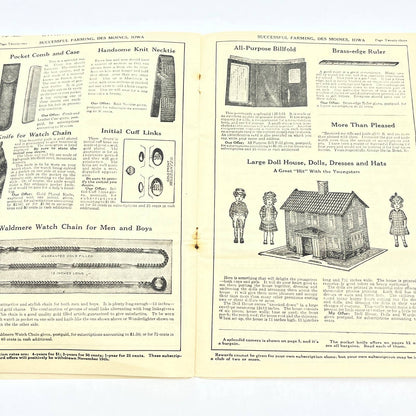 1919 Successful Farming Magazine Reward Book Catalog Magazine Sales AB7