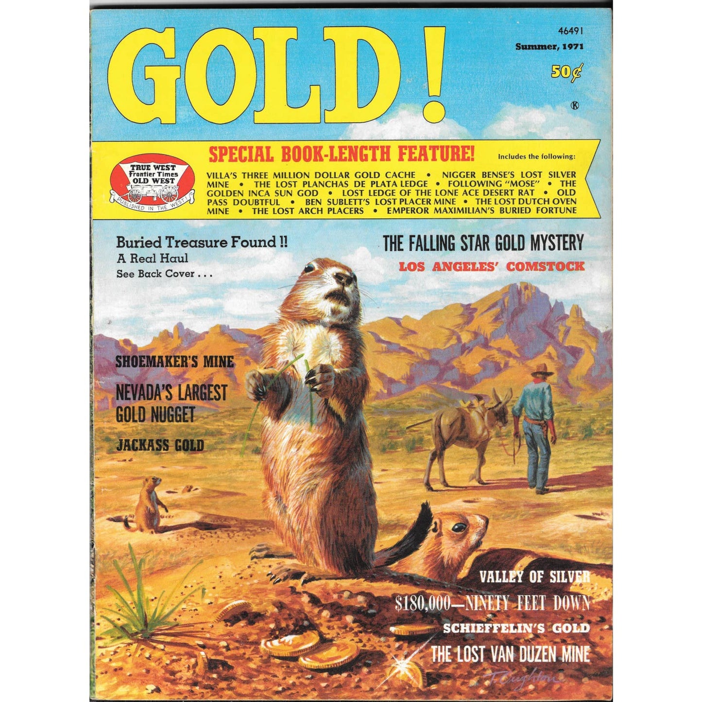 GOLD! Magazine Treasure Hunting Summer 1971 Western Publications M1