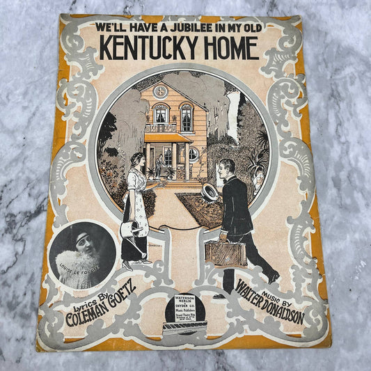We'll Have a Jubilee in my Old Kentucky Home Donaldson 1915 Sheet Music TK2-SM3