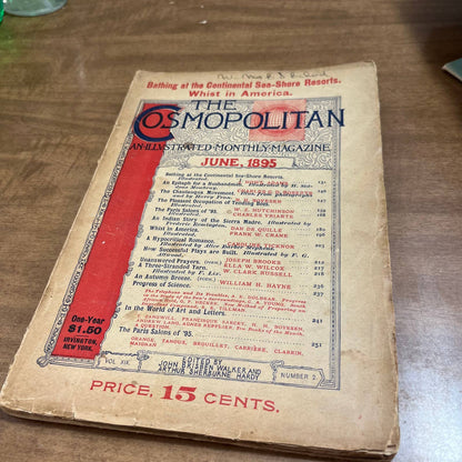 June 1895 The Cosmopolitan Magazine  Paris Salons is 95 The Telephone A4