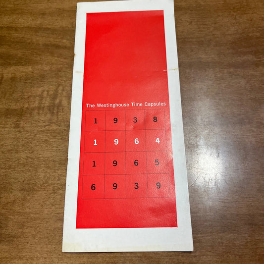 1965 New York World’s Fair The Westinghouse Time Capsules Brochure L2-3