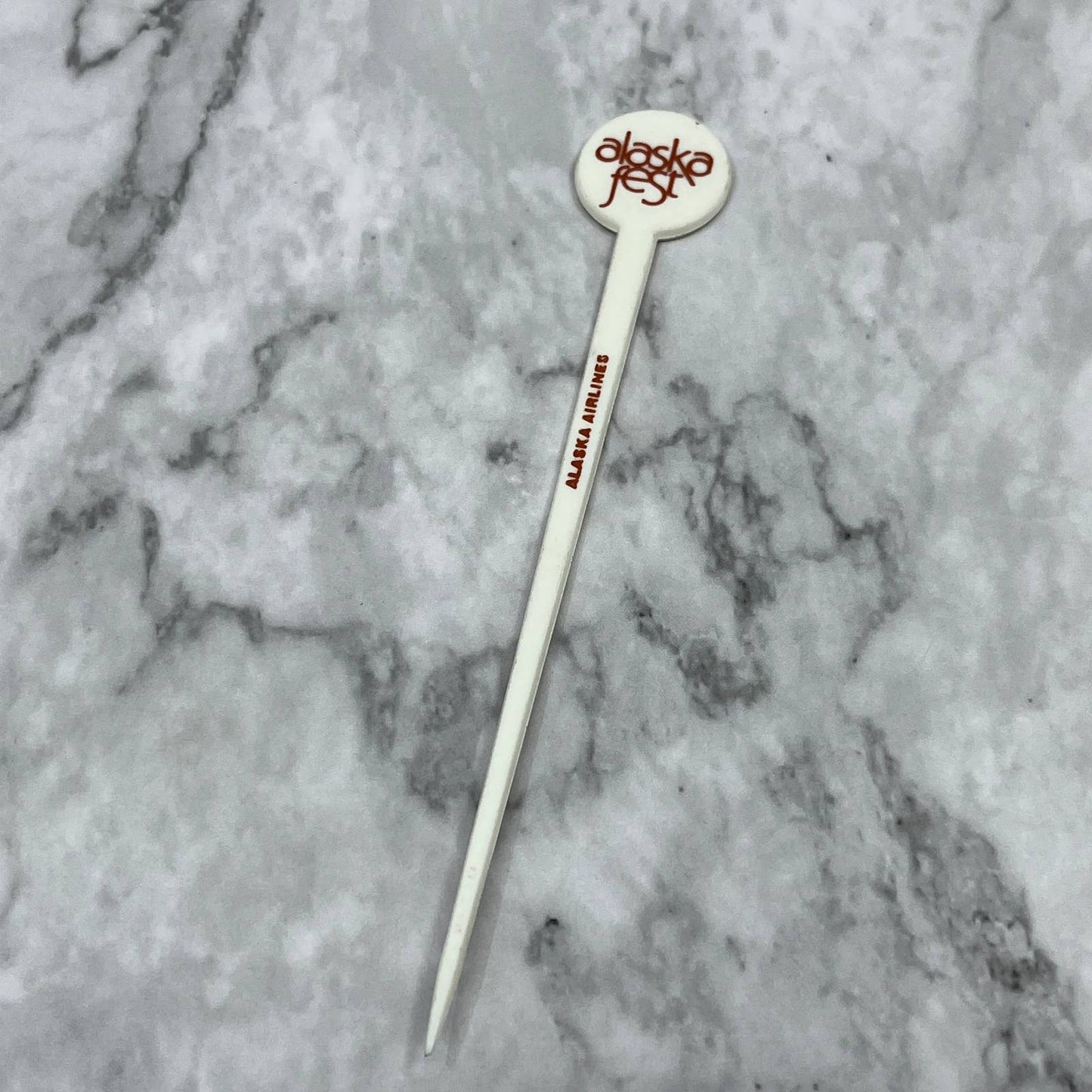 Vintage Alaska Airlines Alaska Fest Garnish Pick Swizzle Stirrer SA2
