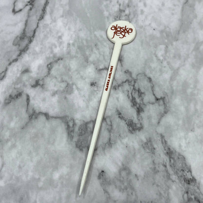 Vintage Alaska Airlines Alaska Fest Garnish Pick Swizzle Stirrer SA2
