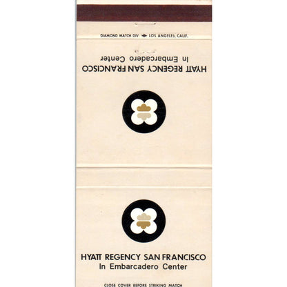 Hyatt Regency Embarcadero Center San Francisco CA Advertising Matchbook SA1-M7