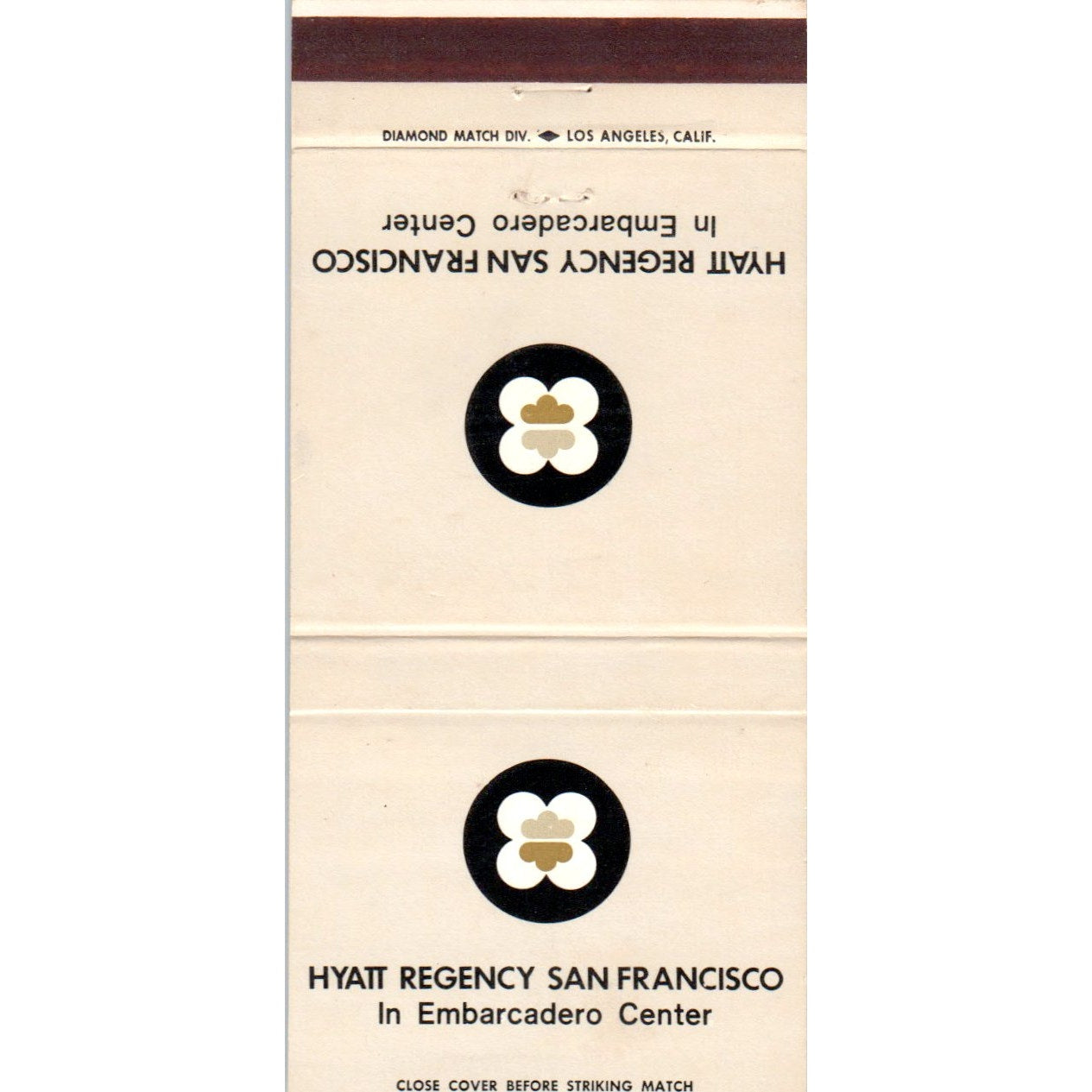 Hyatt Regency Embarcadero Center San Francisco CA Advertising Matchbook MM10-3