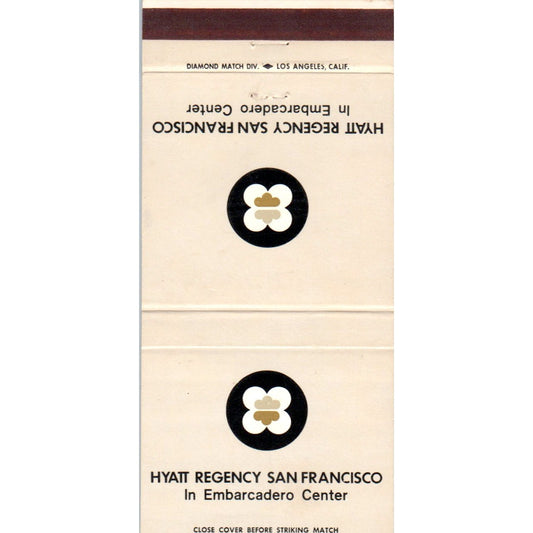 Hyatt Regency Embarcadero Center San Francisco CA Advertising Matchbook MM10-3