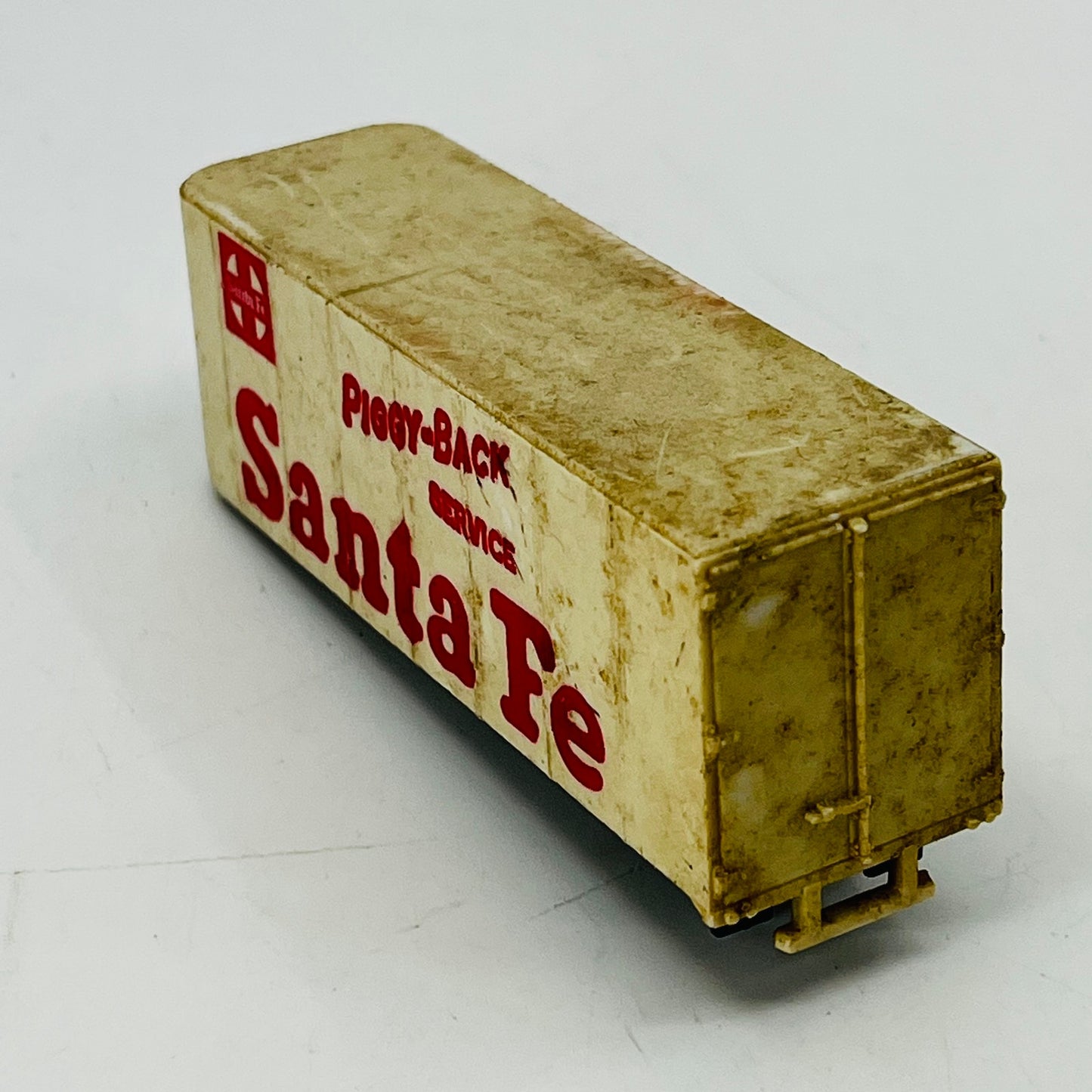 Vintage TYCO Semi Truck Tractor Trailer Santa Fe Piggy Bank Service 3” SB2