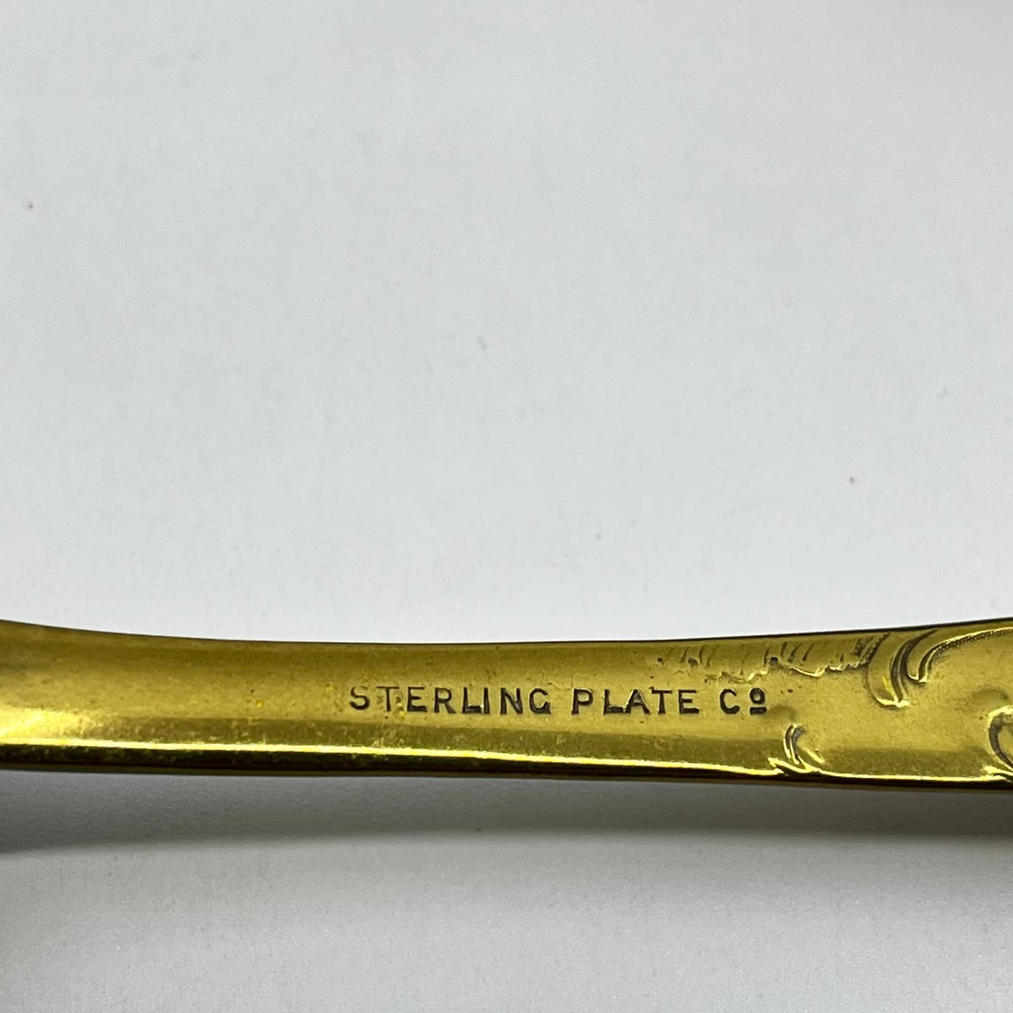 Art Nouveau Gold Tone Dinner Soup Spoon Set of 4 The Sterling Co. SC3