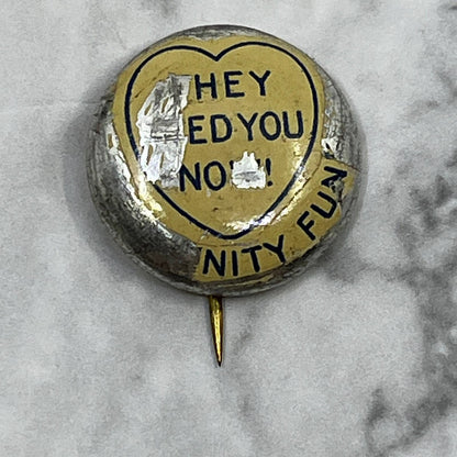 1920s Pinback Button Pin Community Fund They Need You Now! SE7-1