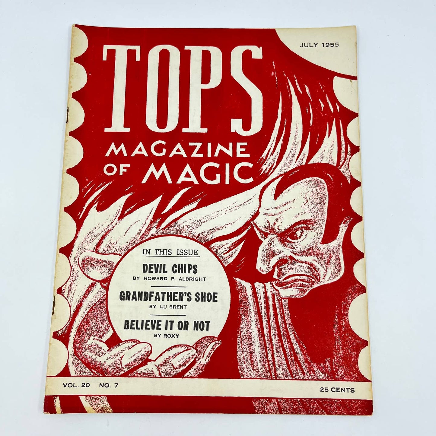1955 July - Tops Magazine of Magic - Tricks Magicians TF7