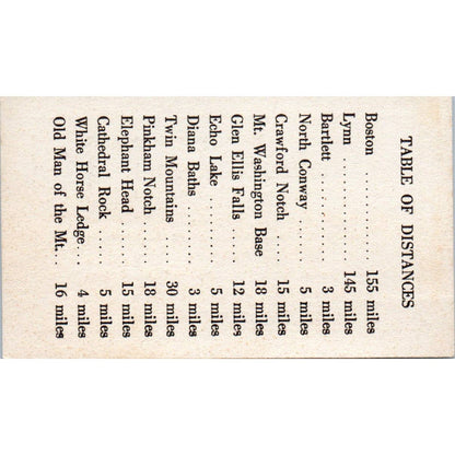 Spruce Knoll Cabins Restaurant Bartlett NH Foisey Norbury Business Card TK2-CC