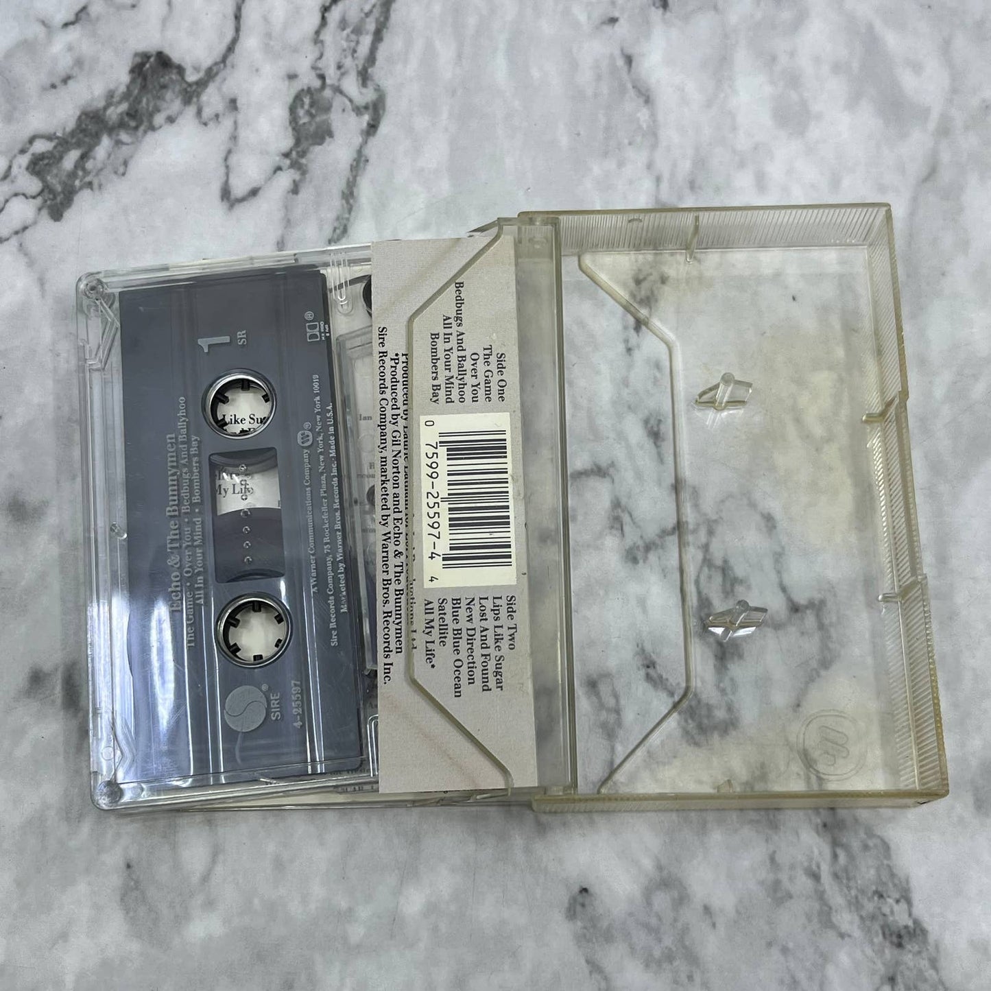 Echo & The Bunnymen Self-titled 1987 Lips Like Sugar Cassette Tape￼ TC7-47