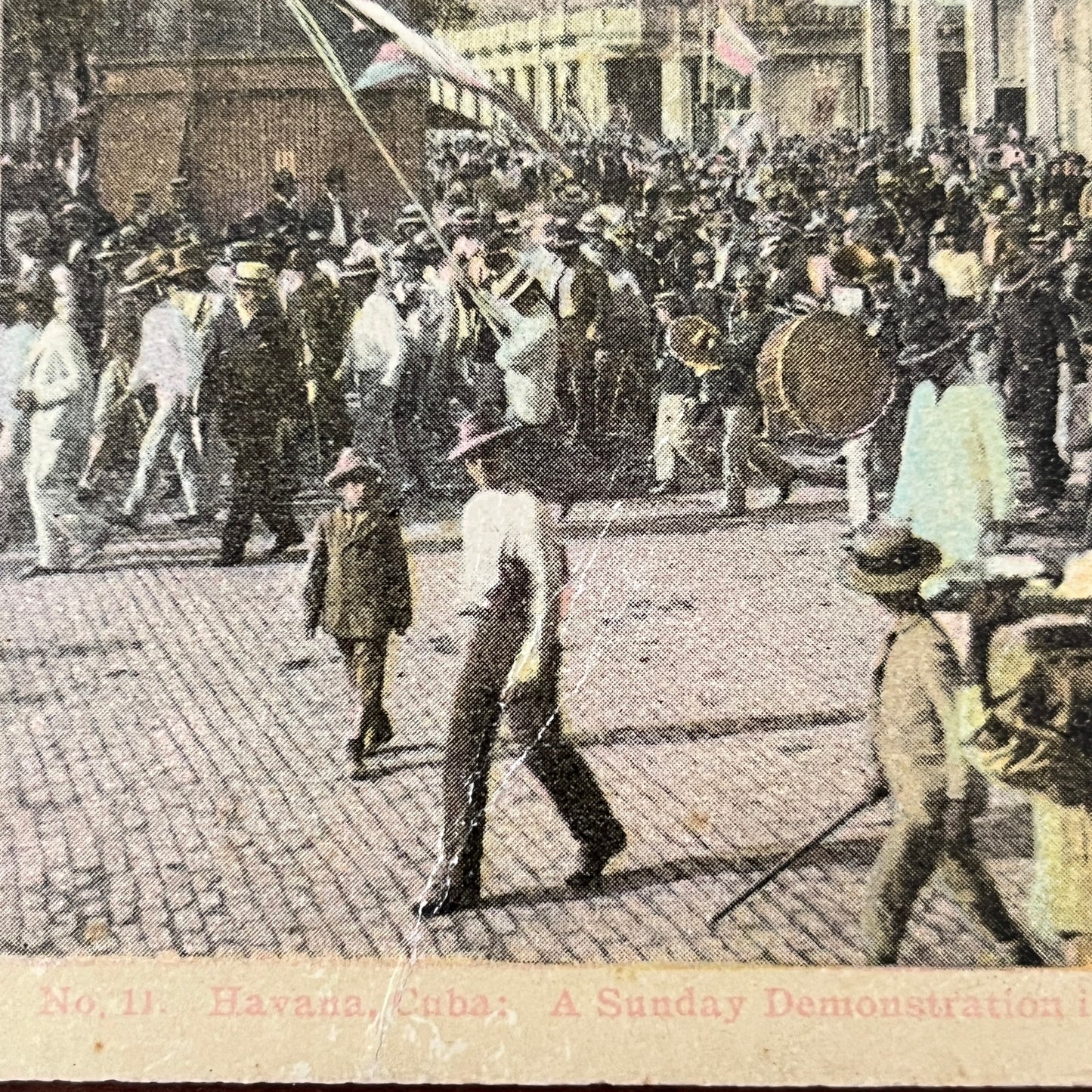 Spanish American War Havana Cuba Demonstration 1900 Antique Stereoview H2-6
