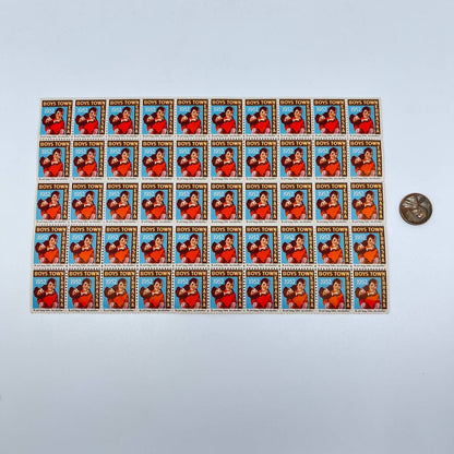 1952 Boys Town Nebraska stamps. Father Flanagan’s Boys Home D5