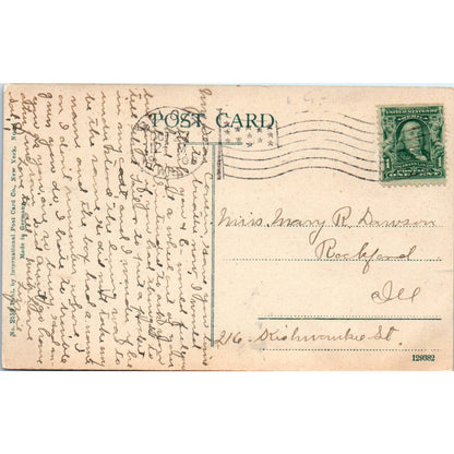 Birds Eye View Beloit WI 1908 Original Postcard TJ9-P3