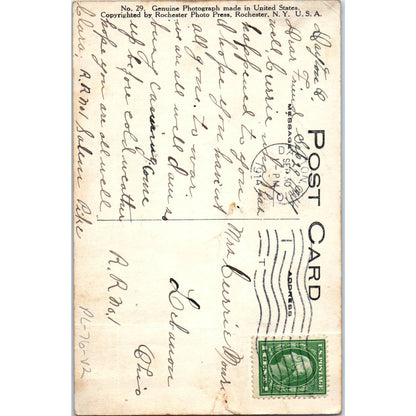 Baby Playing With Blocks 1914 Original Postcard TK1-22