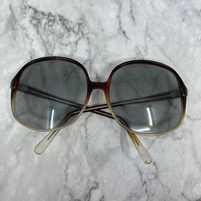 1960's 70's Carmel Ombré Over Sized Sunglasses Italy 5.5” TA9
