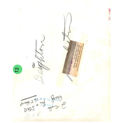 1957 Original Press Photo Golf Frank Deighton Tees Off Walker Cup  8x10" AD2