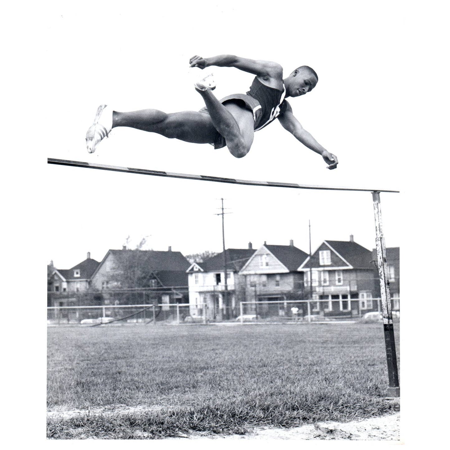 1964 Original Press Photo Track High Jump Bill Patmon 8x10" AD2