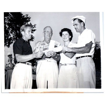 1949 Press Photo Golf Frank Stranahan Louis Suggs Lloyd Mangrum 7x9" AD2